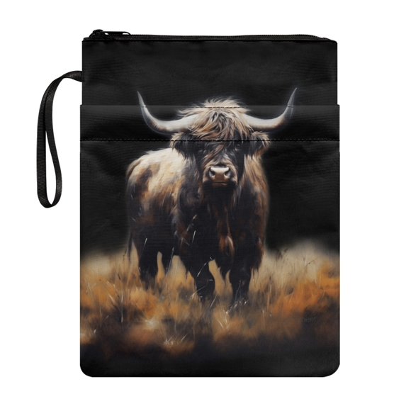 HELLHERO 1 pc Book Sleeve with Decorative Design Polyester Fabric Carrying Book Case for Paperbacks Books Lovers 8.66 x 11.42