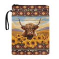 thumbnail image 1 of HELLHERO 1 pc Book Sleeve with Zipper Book Lovers Gifts Book Cover Carrying Case with Book Protection for Fater Storage & Portability Highland Cattle, 1 of 8