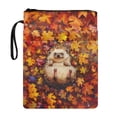 thumbnail image 1 of HELLHERO 1 pc Books Sleeve with Decorative Design Easy Carry Book Case Book Storage Bag with Pocket for Reader Book Organzier Holder, 1 of 8