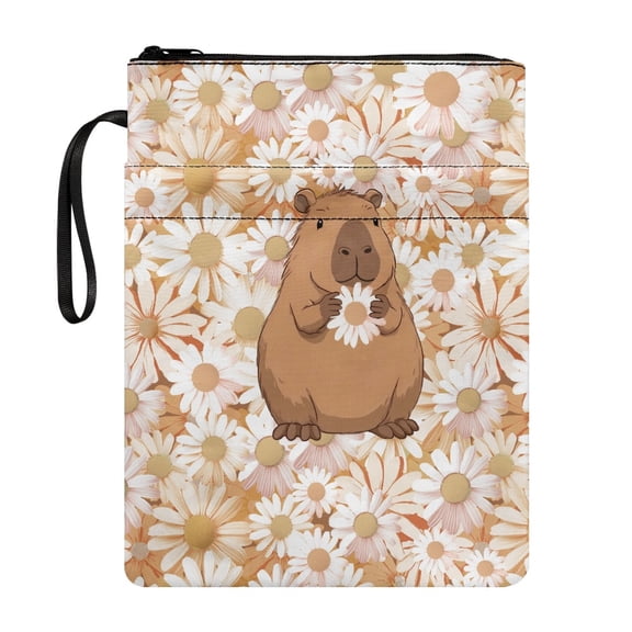 HELLHERO 1 pc Books Sleeve with Pocket Book Lovers Gift Book Cover Carrying Case Book Organzier Holder with Washable for Mother Easy Carry Book Case