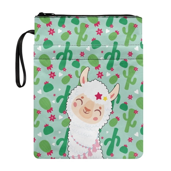 HELLHERO 1 pc Student Gift Bag Bible Cover 8.66 x 11.42 Polyester Zipper Pouch Bible Carrying Case with Pocket Birthday Gift for Student