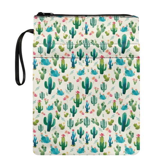 HELLHERO 1 pc Tote Bags with Lightweight Book Lovers Gifts Storage & Portability Book Cover Carrying Case with Pocket for Librarian Protector Wrap Bag