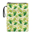thumbnail image 1 of HELLHERO 11.4 Inch X 8.66 Inch Polyester Fabric Book Organizer Bag - Book Storage Bag for Hardcover Books, Paperbacks, Cucumber, 1 of 8