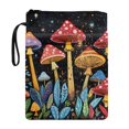 thumbnail image 1 of HELLHERO 11.4 Inch X 8.66 Inch Polyester Fabric Books Sleeve - Storage & Portability for Paperbacks Notebook Book, Hardcover Notebook Bible Journal, Fantasy Mushroom Galaxy, 1 of 8