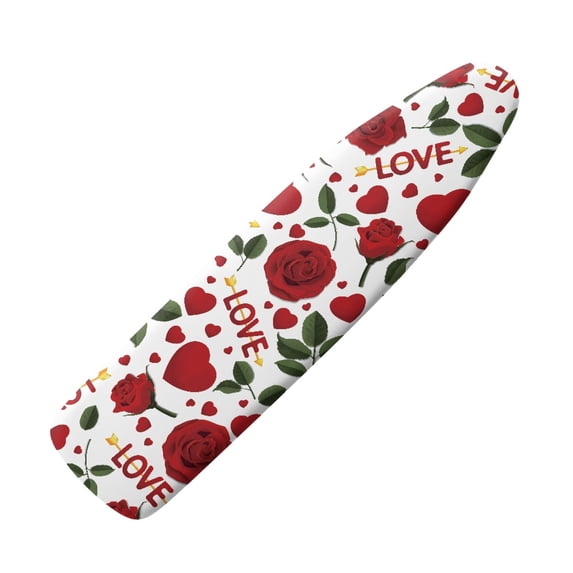 HELLHERO (15″X54″) Ironing Board Cover Elastic Edge 3 Fasteners Home Lauday, Rose Pattern