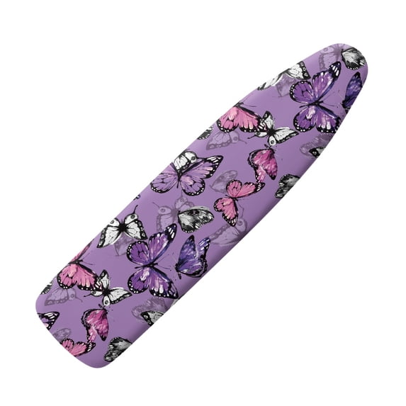 HELLHERO 15x54 Inch Ironing Board Cover Hook & Loop Straps Replacement for Friends, Butterflies