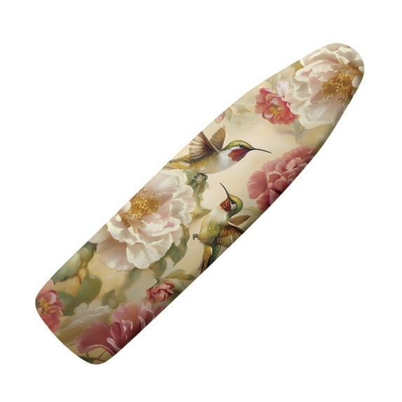 HELLHERO 15x54 Inch Ironing Board Cover, Hummingbird Floral Ironing Board Protector, Dust Resistant Ironing Board Cover Protector, Scorch Heat Resistance