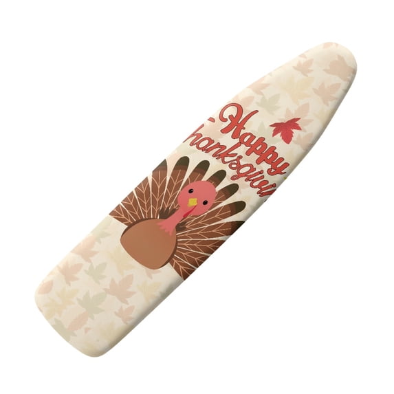 HELLHERO 15x54 Inches Polyester Ironing Board Protector Cover - Elastic Border Dustproof Covers for Home(Thanksgiving Turkey)