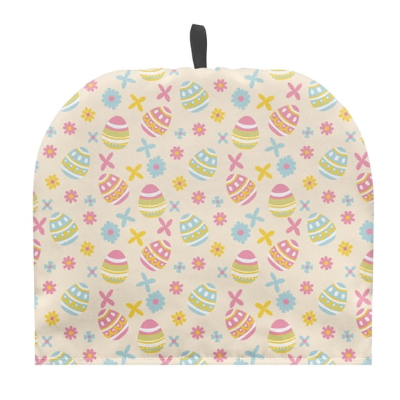 HELLHERO 1Pcs Tea Cozies Covers with Lightweight Polyester Canvas Keep Warm for Restaurant Easter Egg Pattern