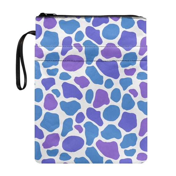 HELLHERO 1pcs Bible Case Bag with Lightweight Reusable Storage & Portability with Book Protection for Mother Protector Wrap Bag, Blue Purple Spot Bag