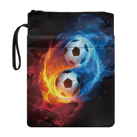 HELLHERO 1pcs Book Cover Sleeve Pouch with Waterproof Polyester Reusable for Books, Magazines, and Stationery Readers 11.4 Inch X 8.66 Inch