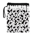 thumbnail image 1 of HELLHERO 1pcs Book Covers with Handle Vintage Book Cover Carrying Case Reusable with Washable for Reader Book Organzoer Holder, Black White Drip Spots, 1 of 8