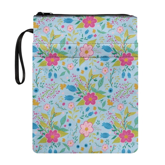 HELLHERO 1pcs Book Sleeve Protector with Decorative Design Carrying Book Case Reusable with Washable for Men Protector Wrap Bag