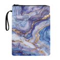 thumbnail image 1 of HELLHERO 1pcs Gift Bag Book Cover with Pocket Lightweight Polyester Book Storage Bag for Books Lovers Textbooks Friend 11.4 Inch X 8.66 Inch, Marble Pattern, 1 of 8