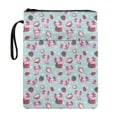 thumbnail image 1 of HELLHERO 1pcs Paperback Book Cover with Handle Reusable Book Cover Carrying Case with Zipper for Friend Bible Book Carrying Bag, 1 of 8