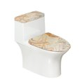 thumbnail image 1 of HELLHERO 2 Pack Toilet Seat Lid Cover Set for Hotel Home Marble Texture Fits All Toilet Shapes Toilet Lid Covers Soft, 1 of 8