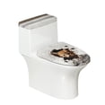 thumbnail image 1 of HELLHERO 2 Pcs Set Toilet Seat Covers for Bathroom Supplies Cat Stretch Toilet Seat Cover Adjustable, 1 of 5
