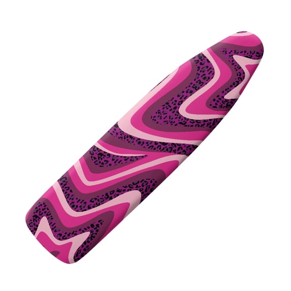 HELLHERO 3 Fasteners Iron Board Cover Hook and Loop Wavy Leopard Print Pattern Replacement Washable for Friends