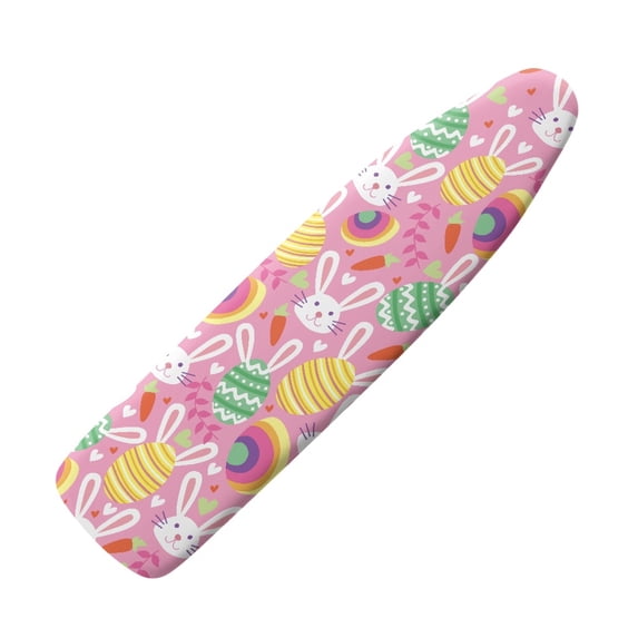 HELLHERO 3 Fasteners Ironing Board Cover Durable Easter Egg Rabbit Pattern Design Replacement with Hook and Loop for Mom Wife Gifts