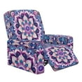 thumbnail image 1 of HELLHERO 4 Piece Recliner Cover 1 Seat Extra Large Boho Mandala Flower Print Lazy Boy Recliner Covers That Stay in Place Lift Chair Covers with Storage Pockets, 1 of 8
