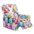 thumbnail image 1 of HELLHERO 4 Pieces Easter Bunny Eggs Print Recliner Chair Covers, Brushed Recliner Cover Non Slip Side Storage Pocket Recliner Slipcovers for Home Living Room, 1 of 8