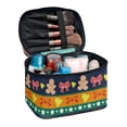 thumbnail image 1 of HELLHERO 8.86 x 6.5 x 5.9 Inches Christmas Theme Travel Makeup Bags Portable Traveling Makeup Bags Practical, 1 of 6