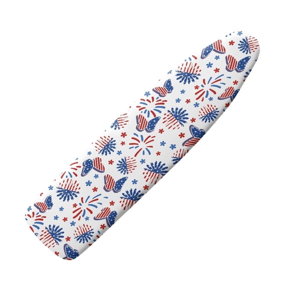 HELLHERO Abstract Brushstroke US Flag Crossbody Iron Board Cover Elastic Edge Replacement Polyester Fabric for Laundry Room, Easter