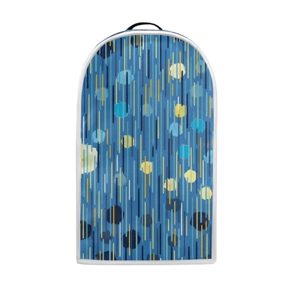 HELLHERO Abstract Striped Pattern Coffee Machine Dust Cover 1pc Blender Dust Cover Polyester Reusable for Home Kitchen Indoor Multifunctional