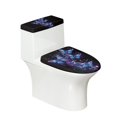 thumbnail image 1 of HELLHERO Adds Holiday Charm Polyester Toilet Lid Cover, Elastic Bottom, Stretch U-Shaped Soft, Machine Washable, Butterfly, 1 of 6