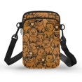thumbnail image 1 of HELLHERO Adjustable Shoulder Strap Crossbody Bag, Polyester Women Adjustable Shoulder Strap for Adults, Dense pattern of capybaras with sunglasses, 1 of 7