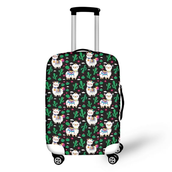 HELLHERO Alpacas Dustproof Travel Suitcase Protector for Friends, All Size Easy Clean Anti Dust Suitcase Cover
