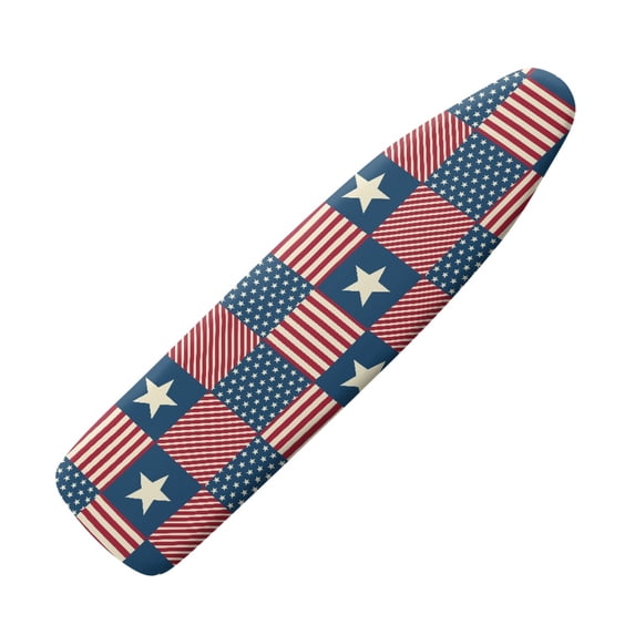 HELLHERO American Flag Design Ironing Board Cover 3 Fasteners Lightweight & Breathable Soft Elastic Edge
