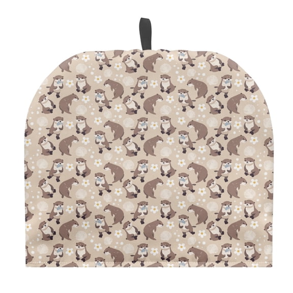 HELLHERO Animals Keep Warm Tea Cozy Polyester Canvas Keep Warm Insulation Insulation Teapot Dust Cover