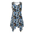 thumbnail image 1 of HELLHERO Art Hibiscus Sleeveless Sundress for Cocktail Party Vacation, Side Pockets Non Wrinkle Summer Sleeveless Dress, 1 of 8