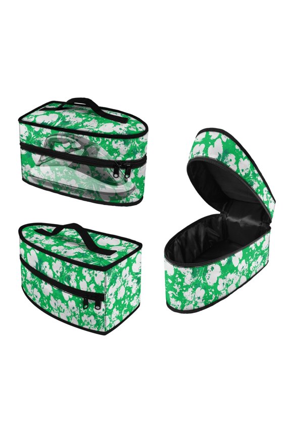 Artistic Pattern Design Dustproof Travel Iron Storage Bag Polyester with Zipper Closure Durable Home, Case Only