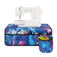 thumbnail image 1 of HELLHERO Artistic Pattern Design Sewing Machine Pad Soft to Store Bobbins Beautiful & Practical Fusion Fabric Polyester, 1 of 5