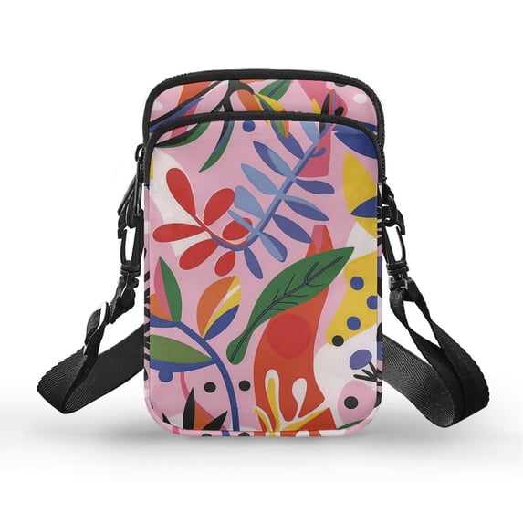 HELLHERO Astral Butterfly Cross Body Purse Polyester 2 Layers Adjustable Crossbody Bag for Casual Use