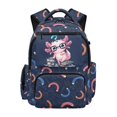 thumbnail image 1 of HELLHERO Axolotl 17 Inch Book Bags with Water Repellent Fabric, Durable Ventilated Padded Backpack for Back to School High School and Hiking, 1 of 7