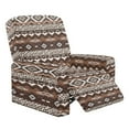 thumbnail image 1 of HELLHERO Aztec Tribal Recliner Slip Covers for Lazyboy Recliners Dust-proof Non Slip Lazyboy Recliner Chair Cover with Handle Opening, Home Decor, Brown, 1 of 8