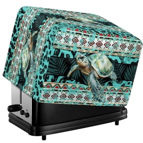 HELLHERO Aztec Turtle Print Toaster Dust Cover 2 Slice, Anti Fingerprint Oven Cover, Scratches Protection Bread Maker Protector Waterproof