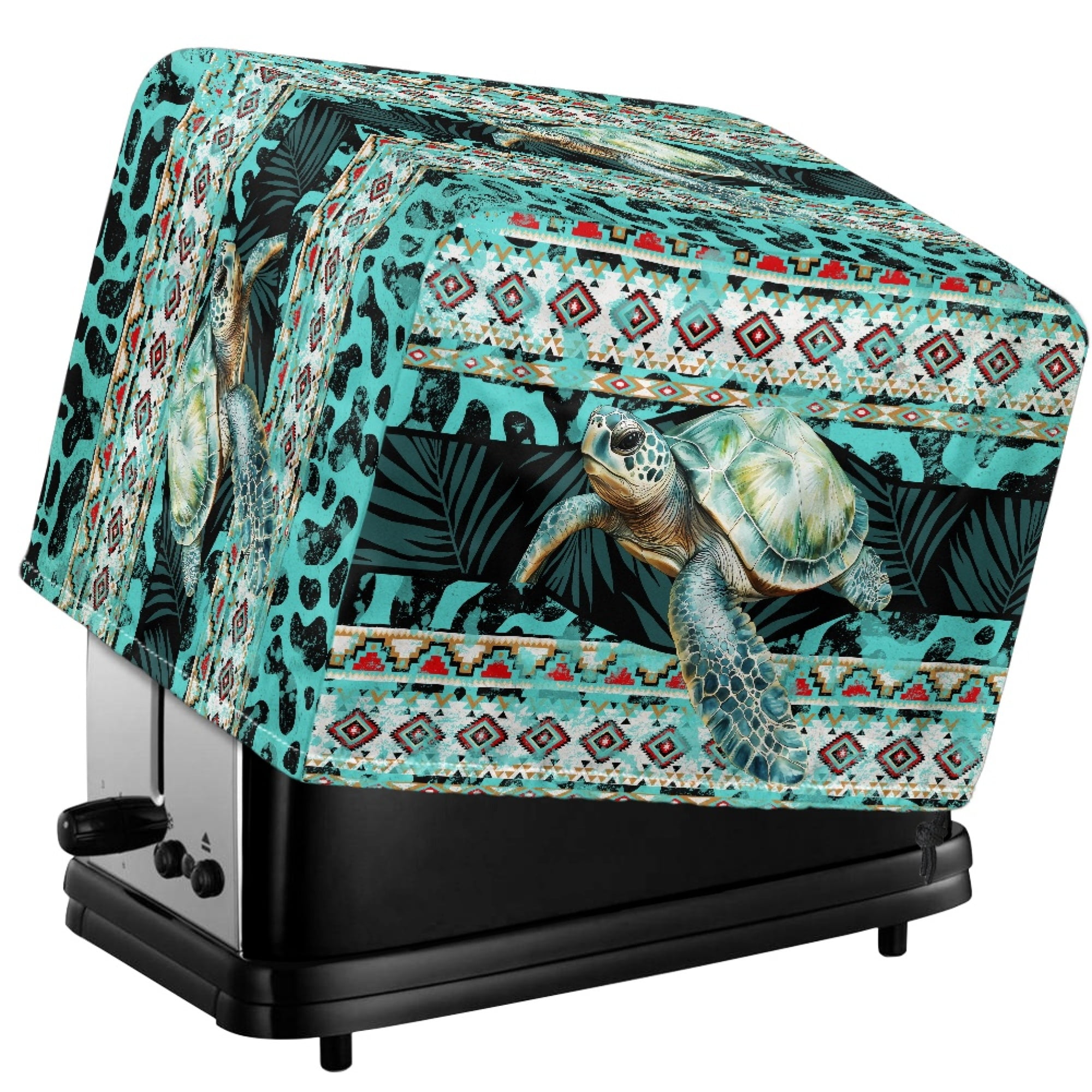 Turtle Computer Dust Cover HELLHERO Aztec Turtle Print Toaster Dust Cover 4 Slice, Anti ...