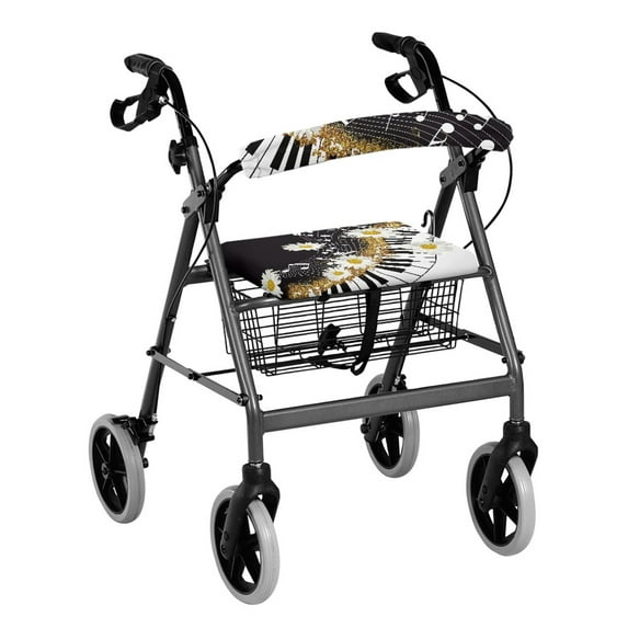 HELLHERO Back Cover Rollator Seat Back Cover Removable and Washable Reusable Easy to Use for Elderly