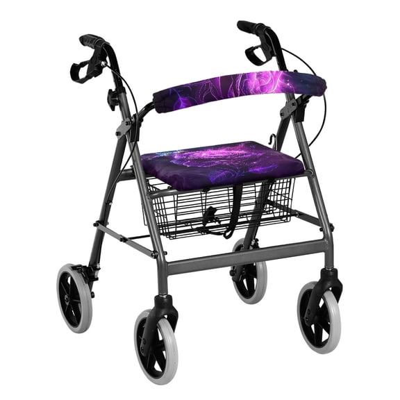 HELLHERO Back Rest Covers Love Rollator Walker Seat Back Cover & Machine Washable for Elder Indoor Outdoor with Easy to Clean,Happy Valentine's Day