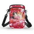 thumbnail image 1 of HELLHERO (Bag Only) Women Messenger Bag Polyester, Leakproof 2 Layers Crossbody Bag, Adjustable Strap, Happy Valentine's Day, 1 of 7