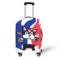 thumbnail image 1 of HELLHERO Baseball Dog Design Bottom Zipper Suitcase Guard for Family, All Size Dust Resistant Easy Clean Luggage Protective Cover, 1 of 7