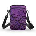 thumbnail image 1 of HELLHERO Bat Pattern Design Underarm Shoulder Bag, Double Layer, Casual Travel Polyester 4.33x1.97x7.09, 1 of 7
