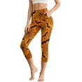 thumbnail image 1 of HELLHERO Bat Spider Web Printed Capri Leggings for Women High Waisted Yoga Pants Athletic Workout Leggings Breathable Yoga Capris for Sports, L, 1 of 7
