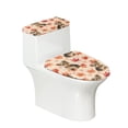 thumbnail image 1 of HELLHERO Bathroom Seat Covers 17"x21" Elastic Bottom Machine Washable for Gift, 1 of 8
