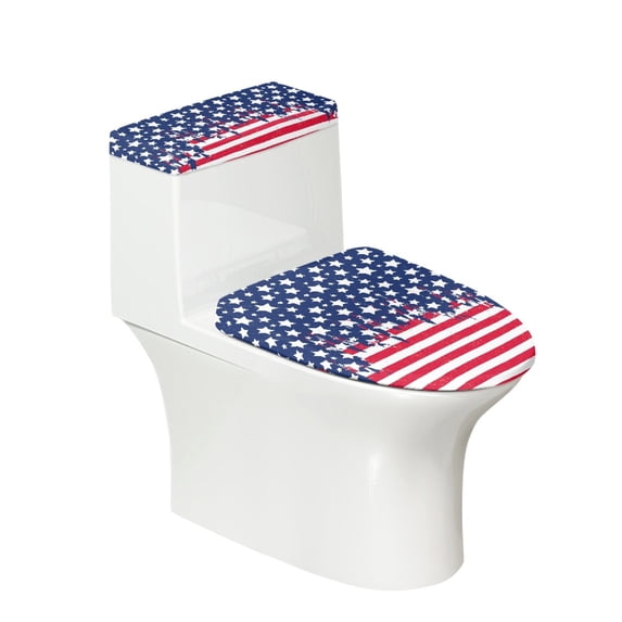 HELLHERO Bathroom Seat Covers & Toilet Seat Protector with Stretch Polyester Fabric for Washable and Reusable, Stretch Fit