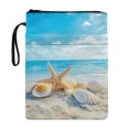 thumbnail image 1 of HELLHERO Beach Book Cover Notebook Wraps for Waterproof Reusable Polyester Fabric with Zipper and Book Protection, 1 of 8